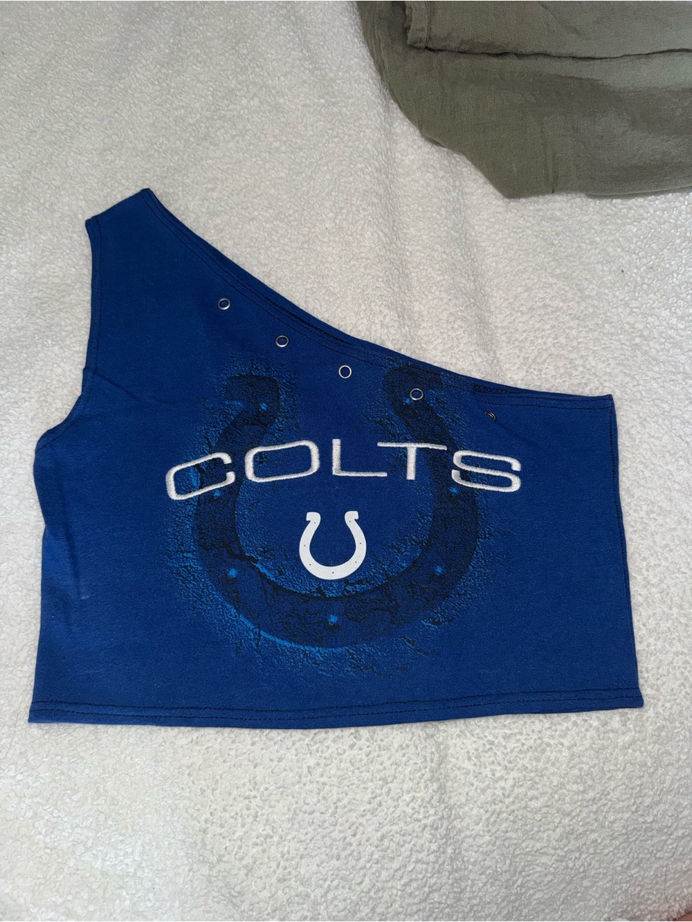Indianapolis Colts Blue Crop Top